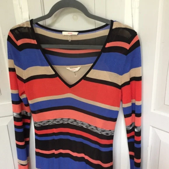 Trina Turk Multicolor Striped Long Sleeve Dress - Picture 8 of 16